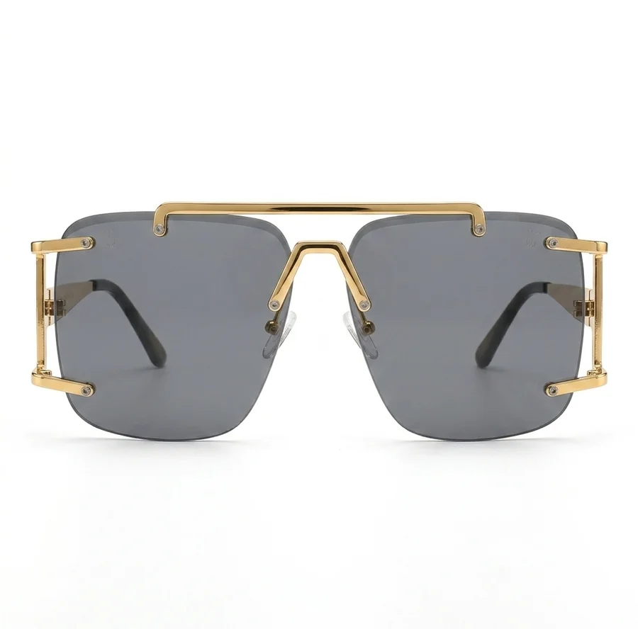 Exquisite Elegant Square Frame Glasses — Front view