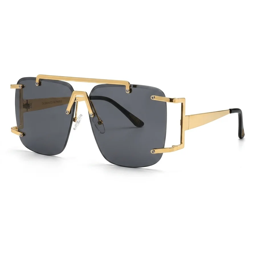 Exquisite Elegant Square Frame Glasses — Back view