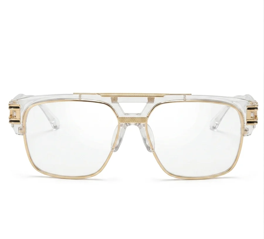 Men's Outdoor Retro Square Frame Glasses — Front view