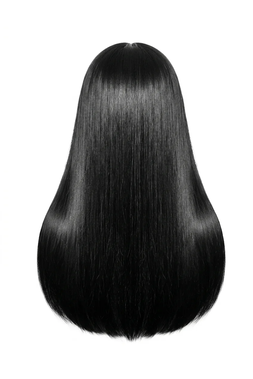 Donor Straight Wig — Back view