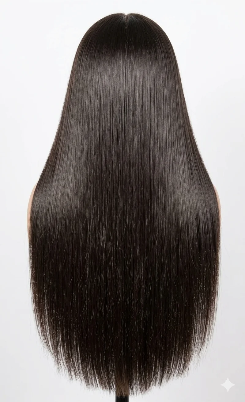 Double Drawn Wig — Front view