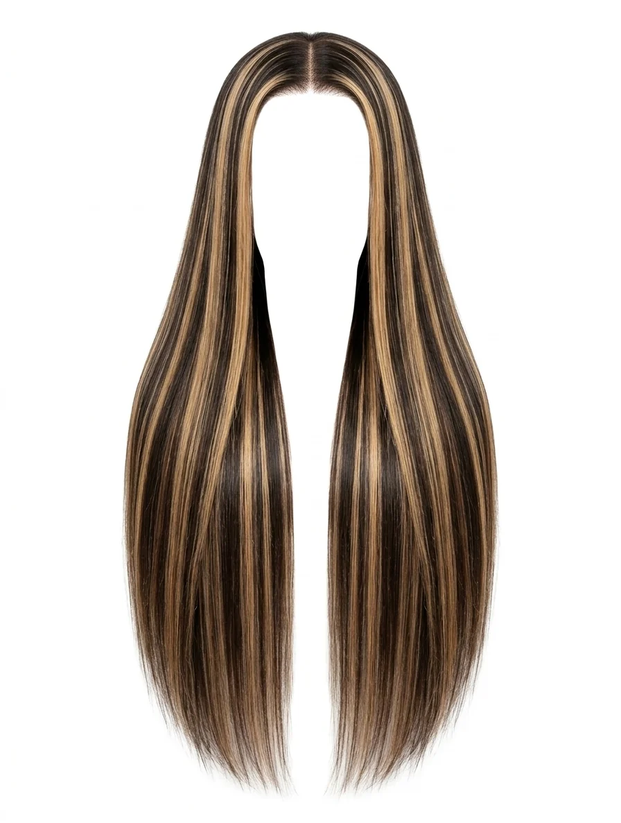 Piano Frontal Wig — Front view