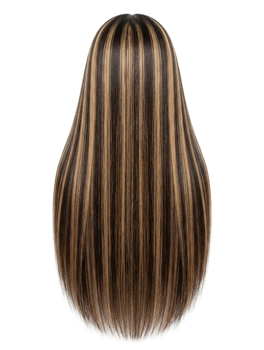 Piano Frontal Wig — Back view