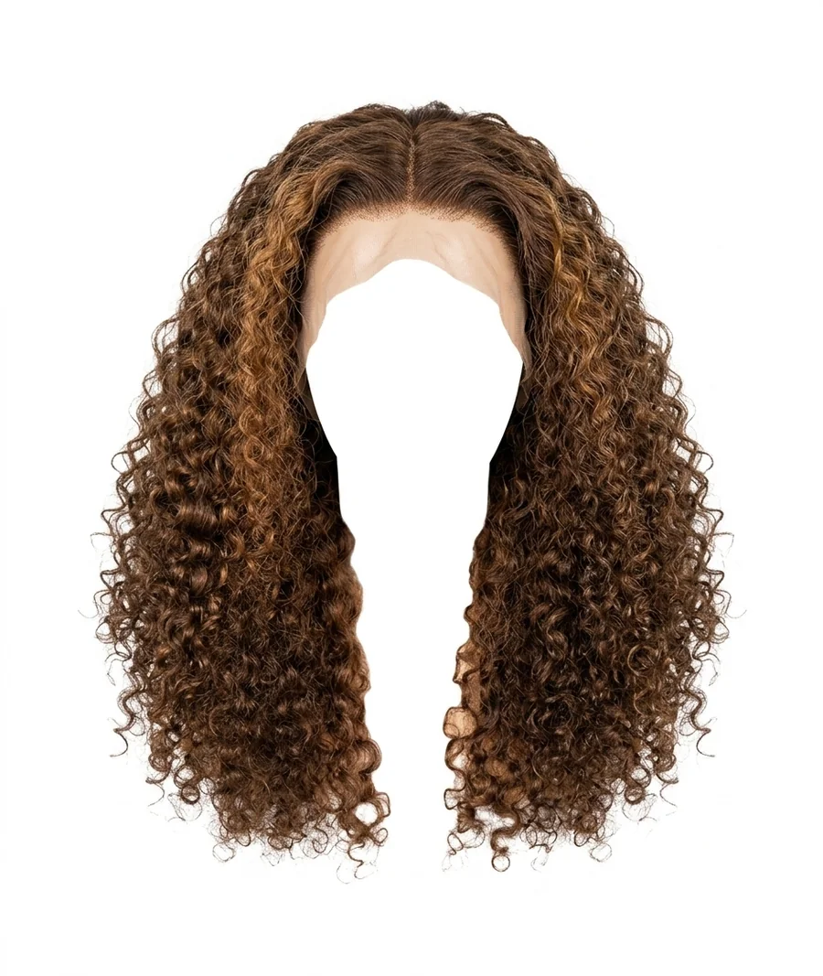 Pixel Curly Wig — Back view